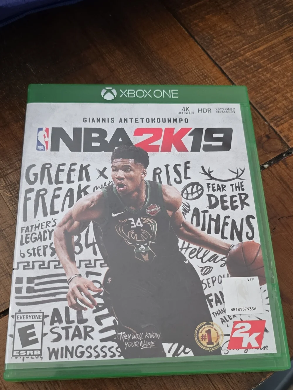 NBA 2K19 Game - Giannis Antetokounmpo Xbox One